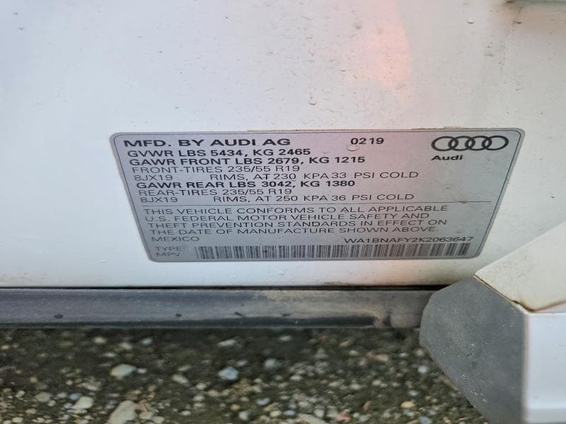 2019 AUDI Q5 PREMIUM PLUS 13