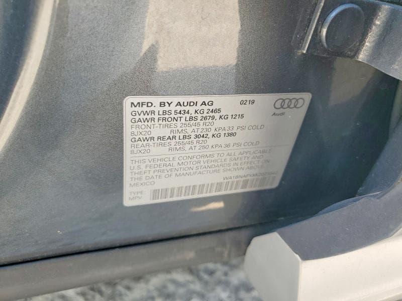 2019 AUDI Q5 PREMIUM PLUS 13