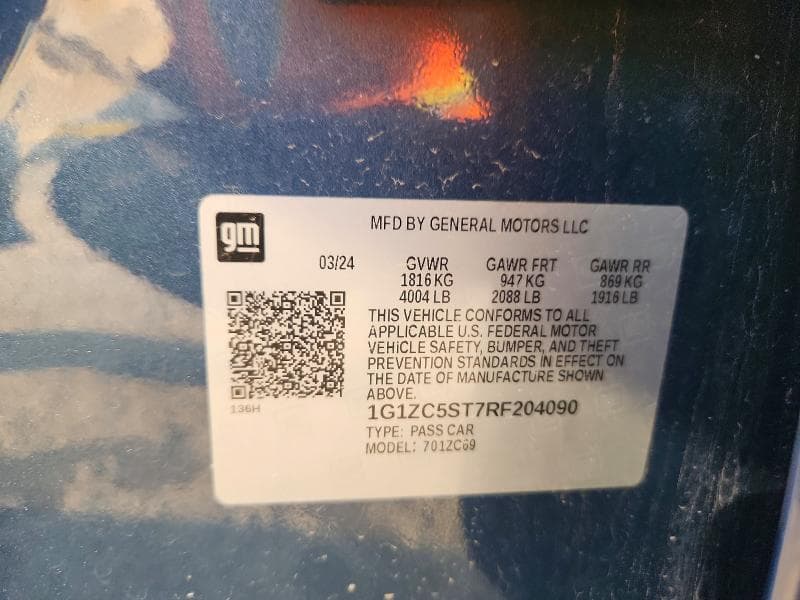 2024 CHEVROLET MALIBU LS 12