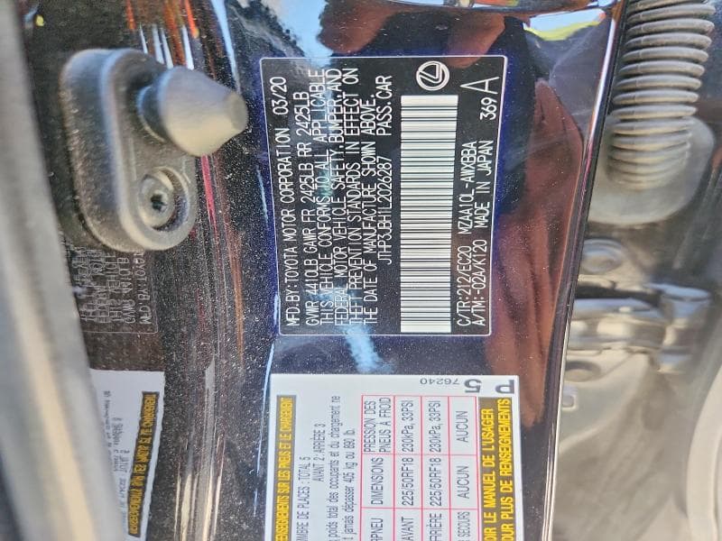 2020 LEXUS UX 200 14