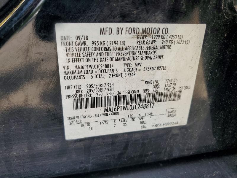 2018 FORD ECOSPORT TITANIUM 13
