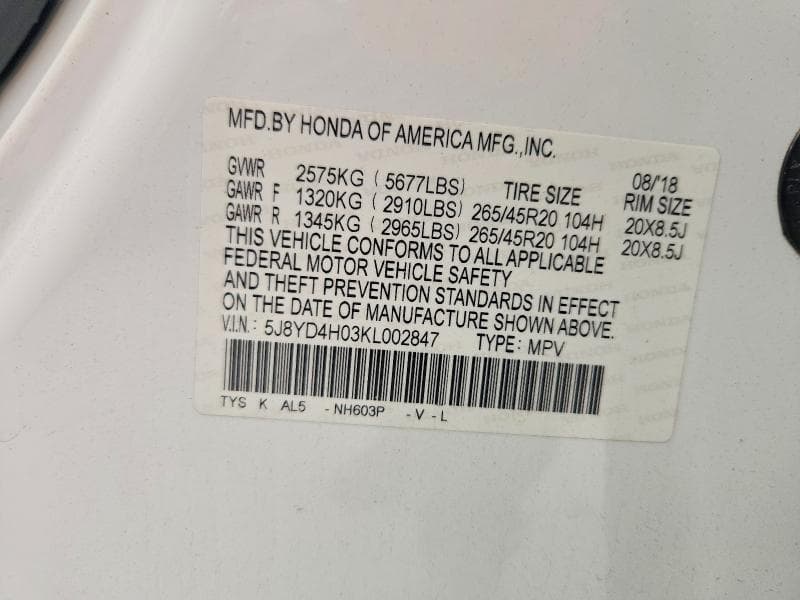 2019 ACURA MDX A-SPEC 14