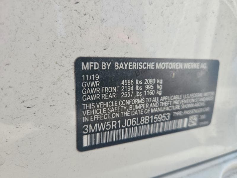 2020 BMW 330I 12