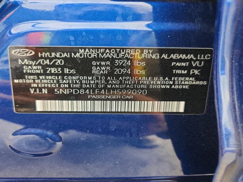 2020 HYUNDAI ELANTRA SEL 13