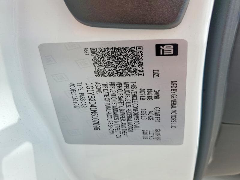 2022 CHEVROLET CORVETTE STINGRAY 2LT 24
