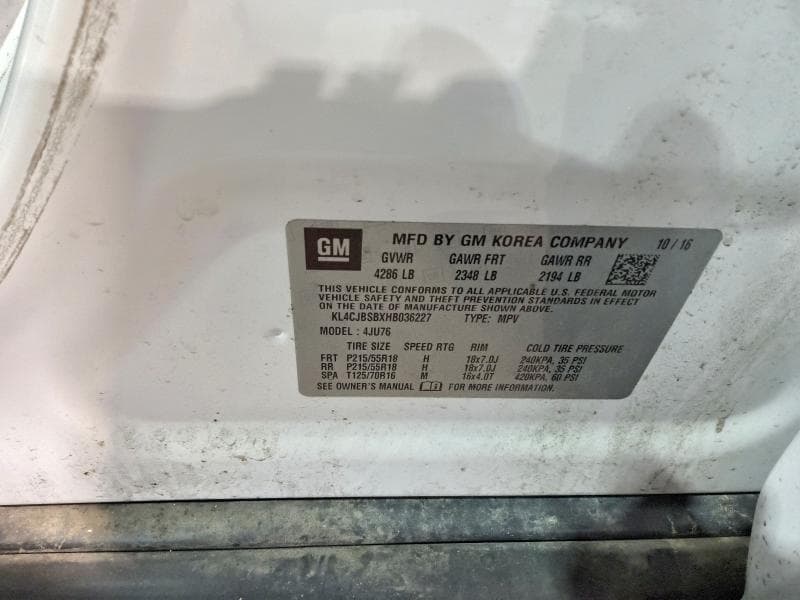 2017 BUICK ENCORE PREFERRED II 13