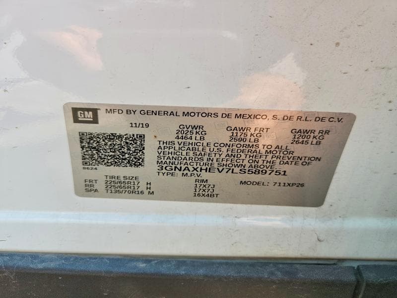 2020 CHEVROLET EQUINOX LS 14