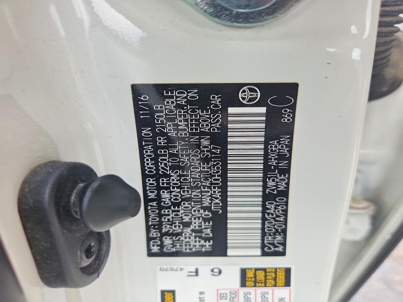 2017 TOYOTA PRIUS FOUR 14