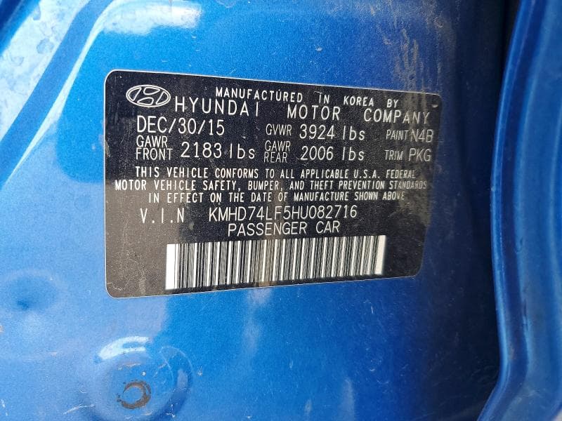2017 HYUNDAI ELANTRA SE 13