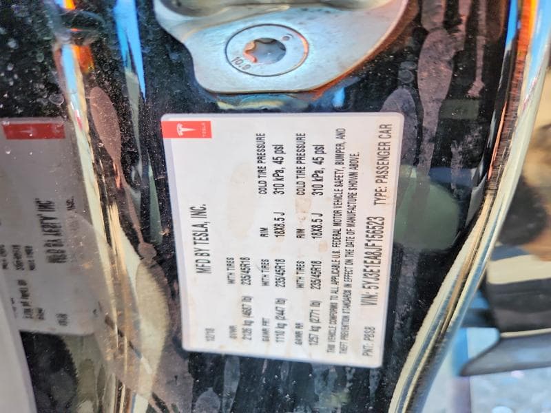 2018 TESLA MODEL 3 12