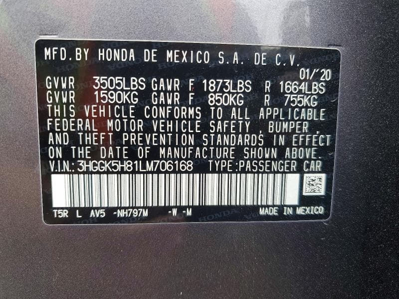 2020 HONDA FIT EX 13
