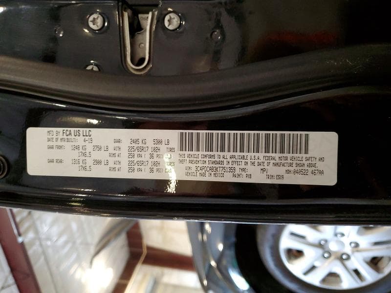 2019 DODGE JOURNEY SE 13