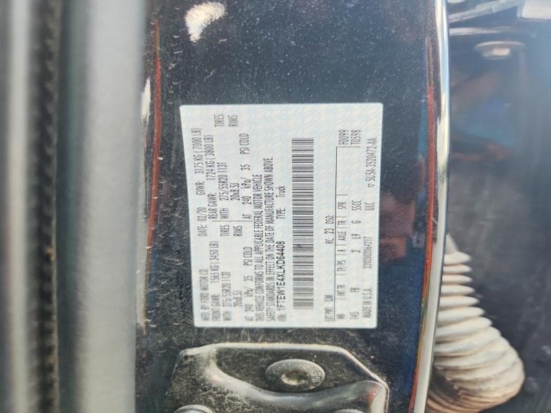 2020 FORD F150 SUPERCREW 12