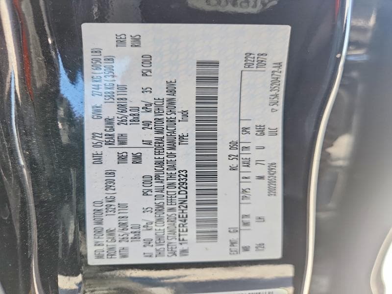 2022 FORD RANGER XL 12