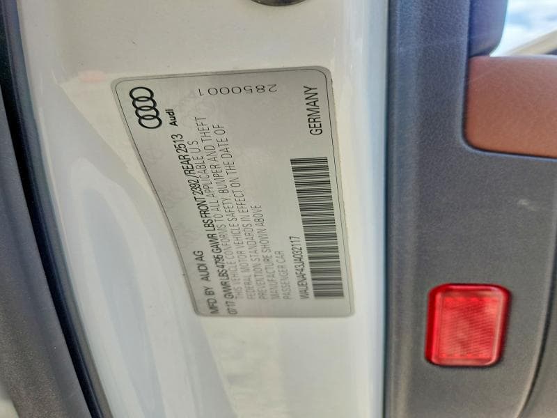 2018 AUDI A4 PREMIUM PLUS 12