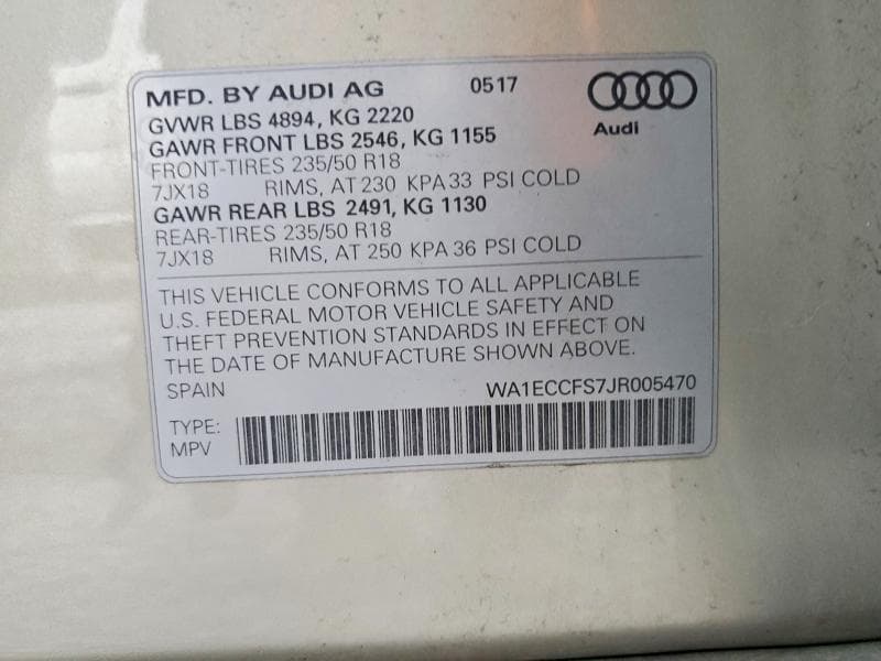 2018 AUDI Q3 PREMIUM 13