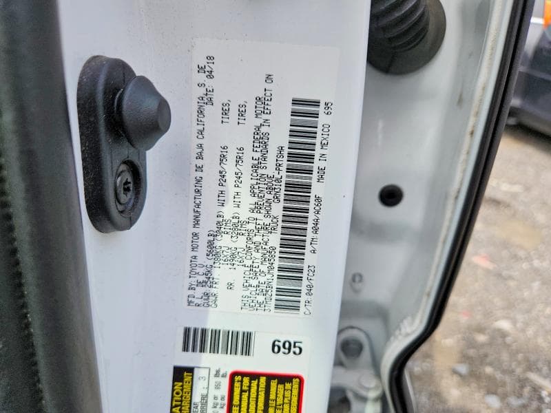 2018 TOYOTA TACOMA SR5 V6 12