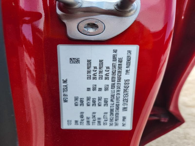 2023 TESLA MODEL 3 12