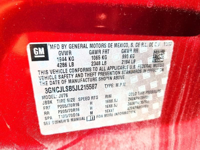 2018 CHEVROLET TRAX 1LT 14