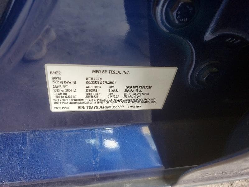 2022 TESLA MODEL Y 12