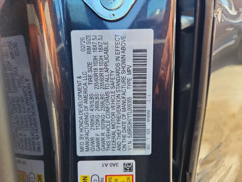 2026 HONDA CR-V EXL 13
