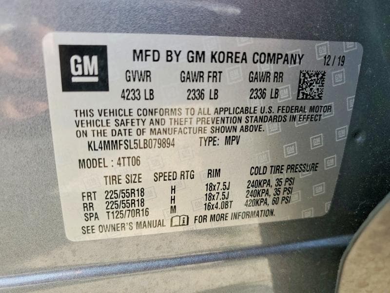 2020 BUICK ENCORE GX ESSENCE 12