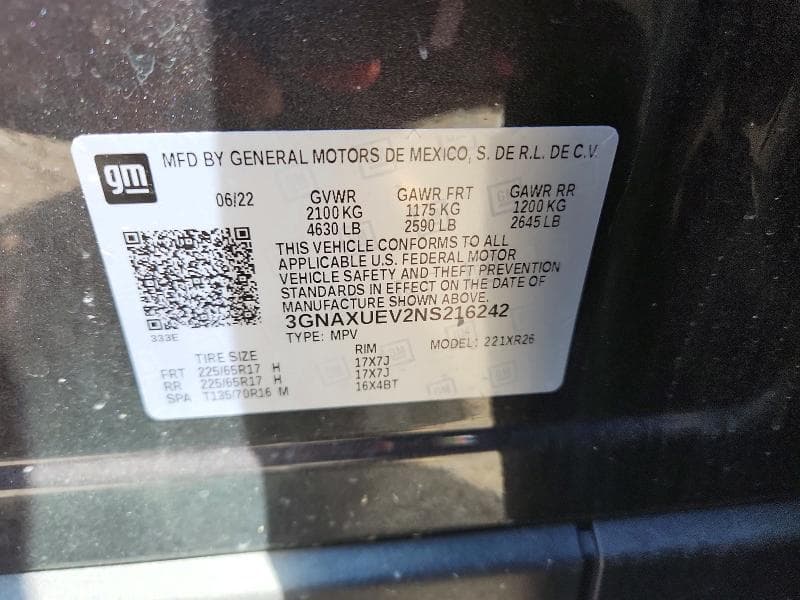 2022 CHEVROLET EQUINOX LT 13