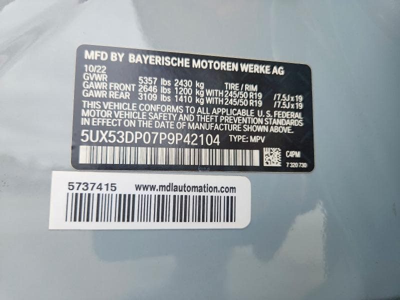 2023 BMW X3 XDRIVE30I 13