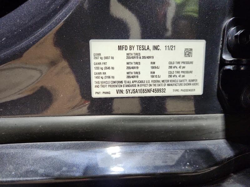 2022 TESLA MODEL S 13