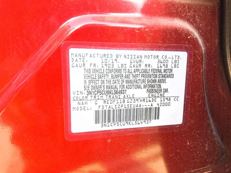 2019 NISSAN KICKS SV 13
