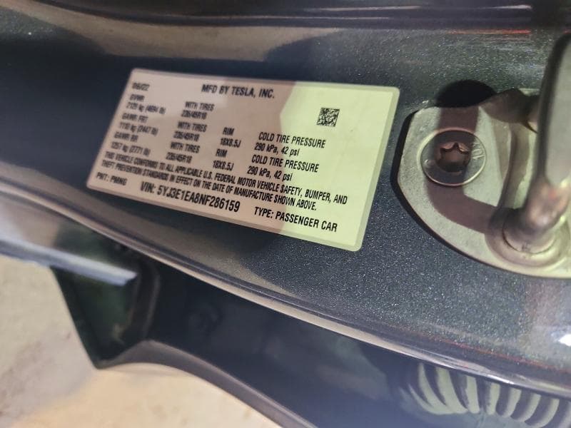 2022 TESLA MODEL 3 12