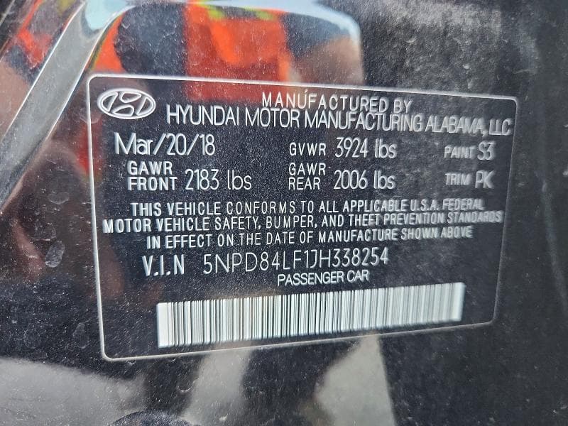 2018 HYUNDAI ELANTRA SEL 12