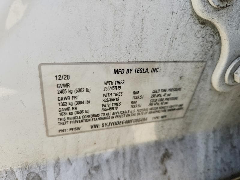 2021 TESLA MODEL Y 13