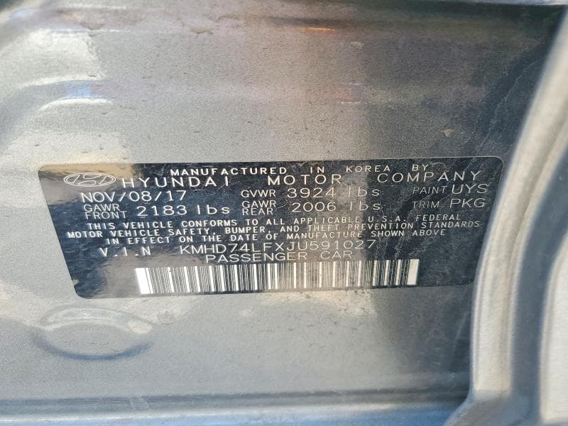 2018 HYUNDAI ELANTRA SE 12