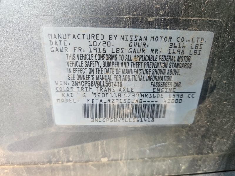 2020 NISSAN KICKS S 12