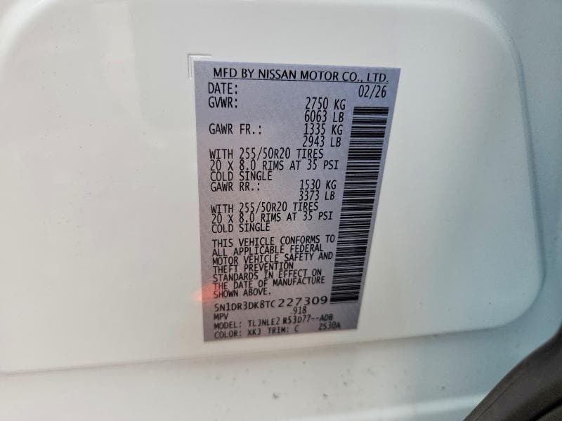 2026 NISSAN PATHFINDER PLATINUM 13
