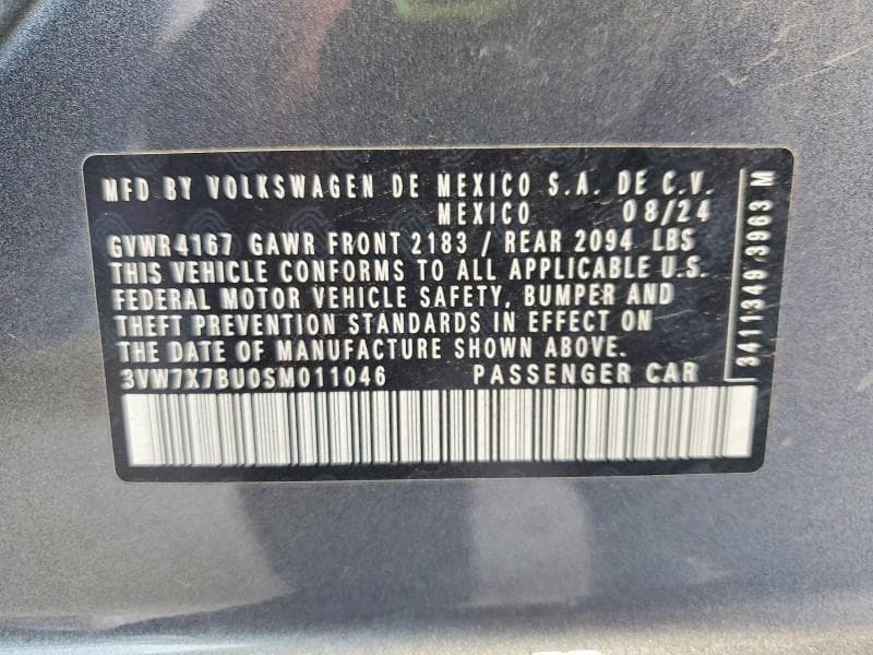 2025 VOLKSWAGEN JETTA SE 12