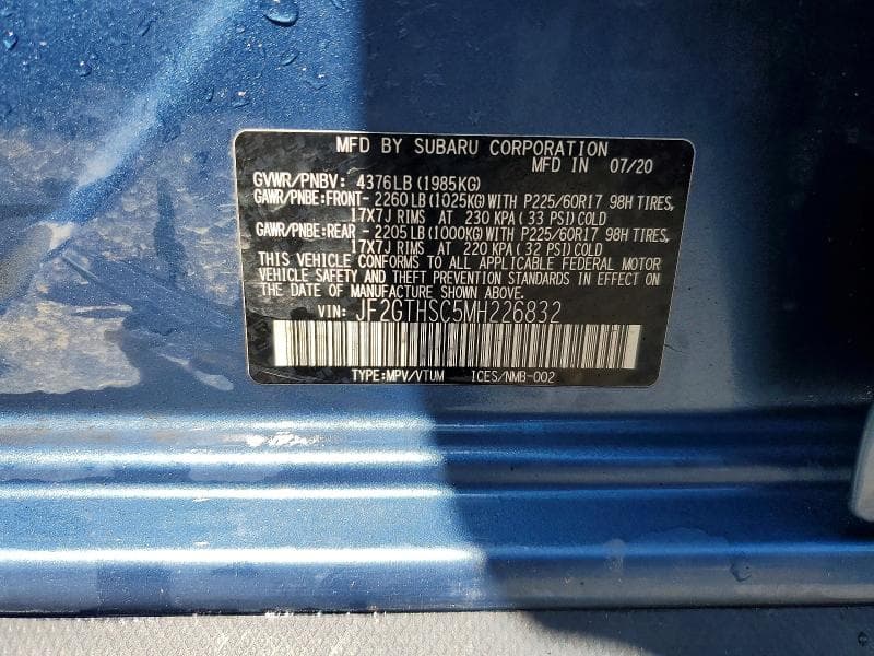 2021 SUBARU CROSSTREK SPORT 13