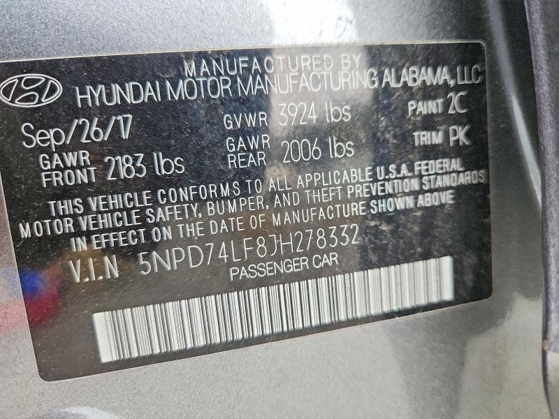 2018 HYUNDAI ELANTRA SE 13