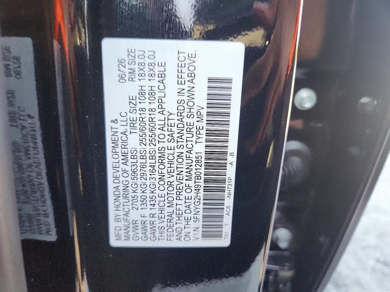 2026 HONDA PILOT EXL 13