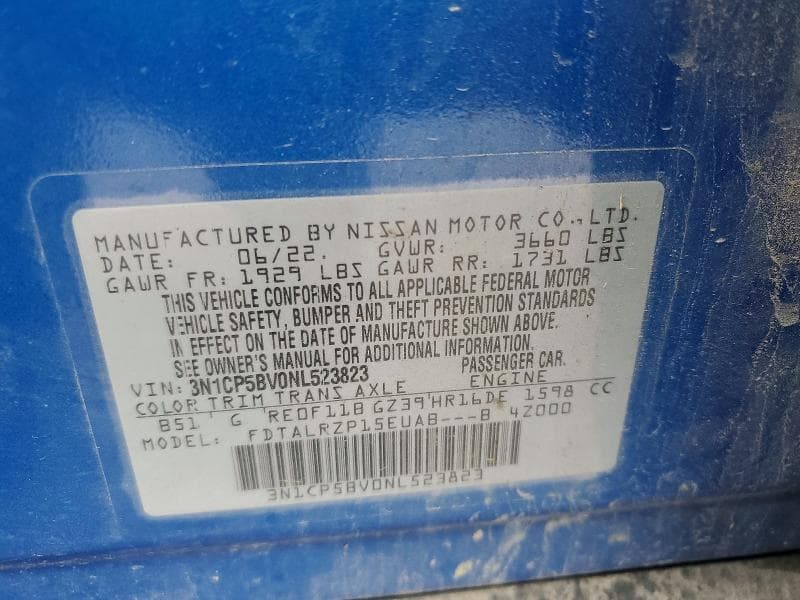 2022 NISSAN KICKS S 12