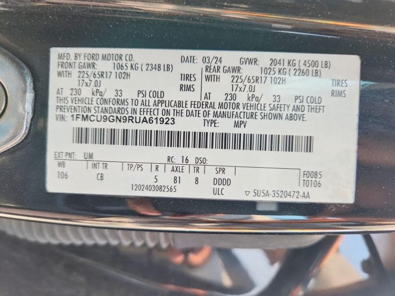 2024 FORD ESCAPE ACTIVE 14