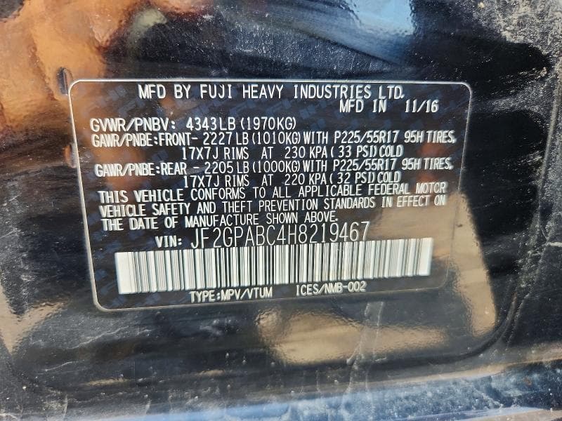 2017 SUBARU CROSSTREK PREMIUM 12