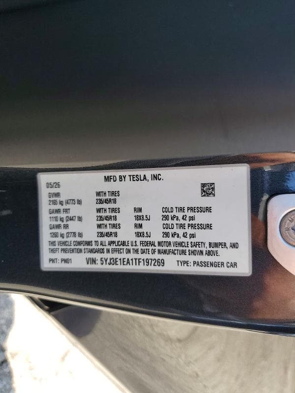 2026 TESLA MODEL 3 13
