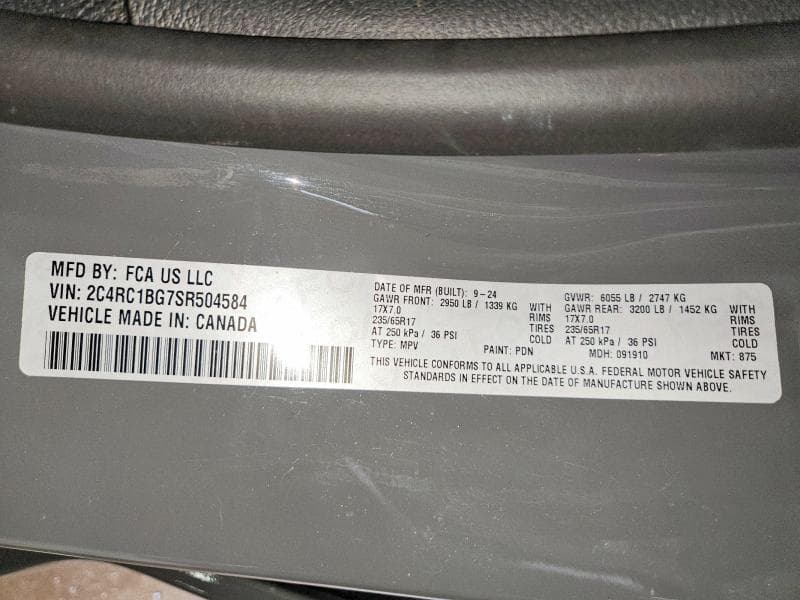 2025 CHRYSLER PACIFICA SELECT 13