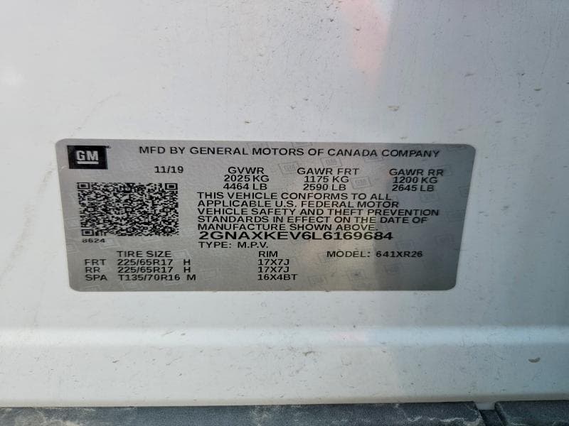 2020 CHEVROLET EQUINOX LT 13