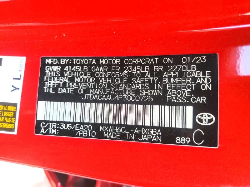 2023 TOYOTA PRIUS XLE 12