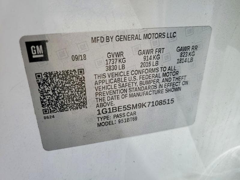 2019 CHEVROLET CRUZE LT 13