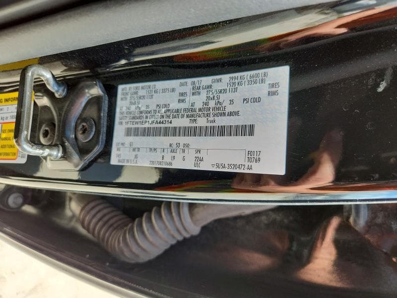 2018 FORD F150 SUPERCREW 12