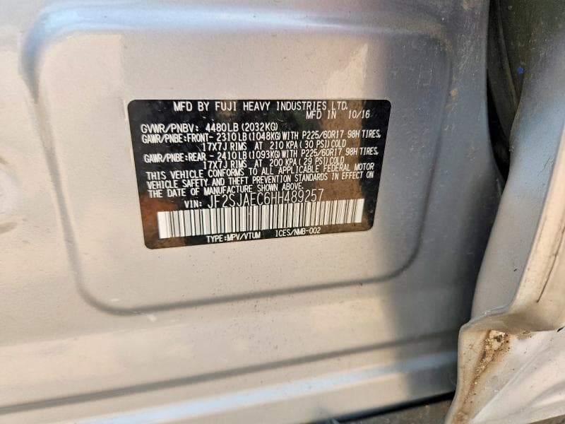 2017 SUBARU FORESTER 2.5I PREMIUM 13